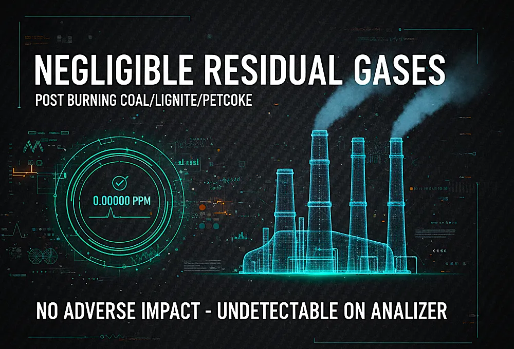 Minimal residual gas emissions